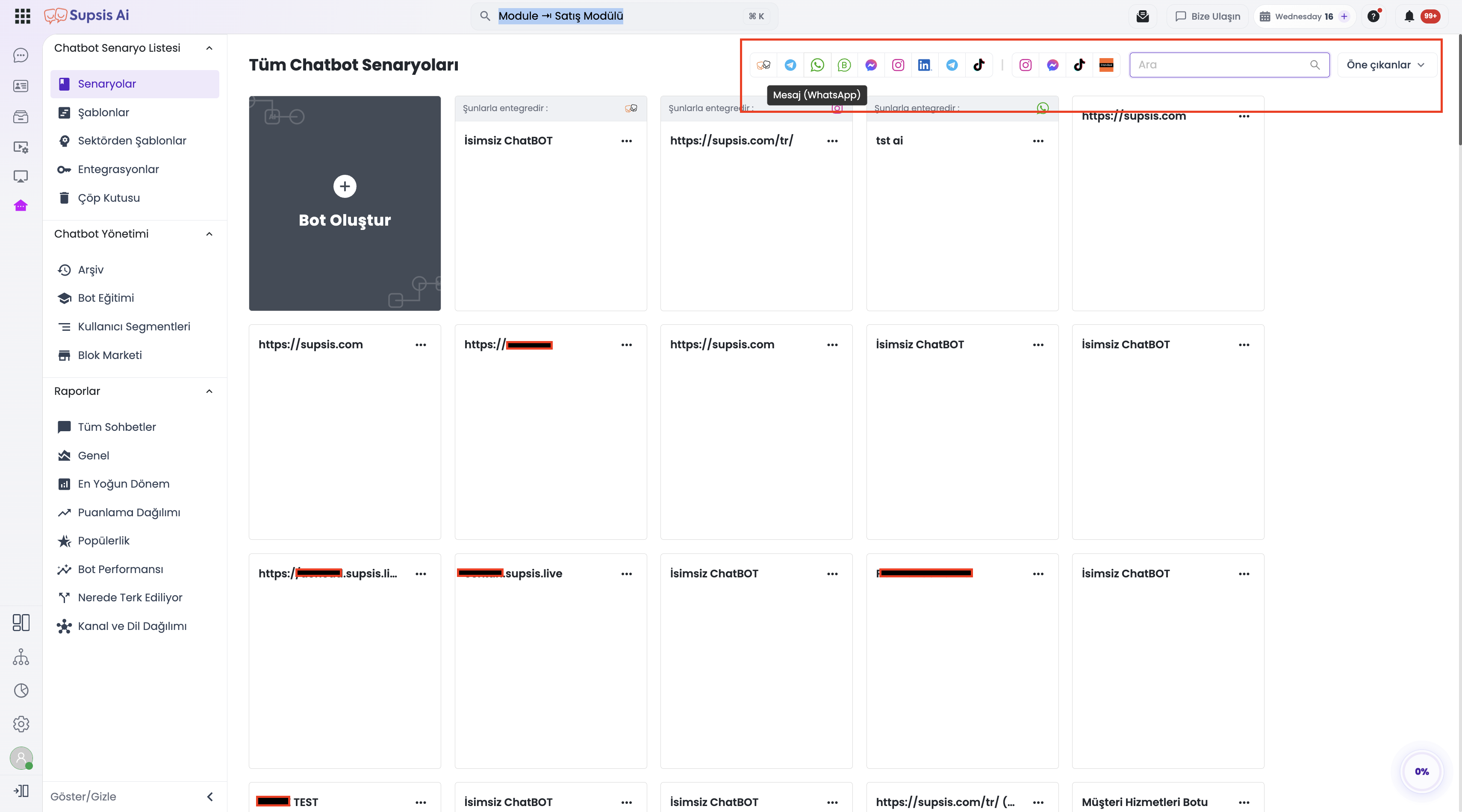 Redesigned Chatbot Story List and Platform Filters