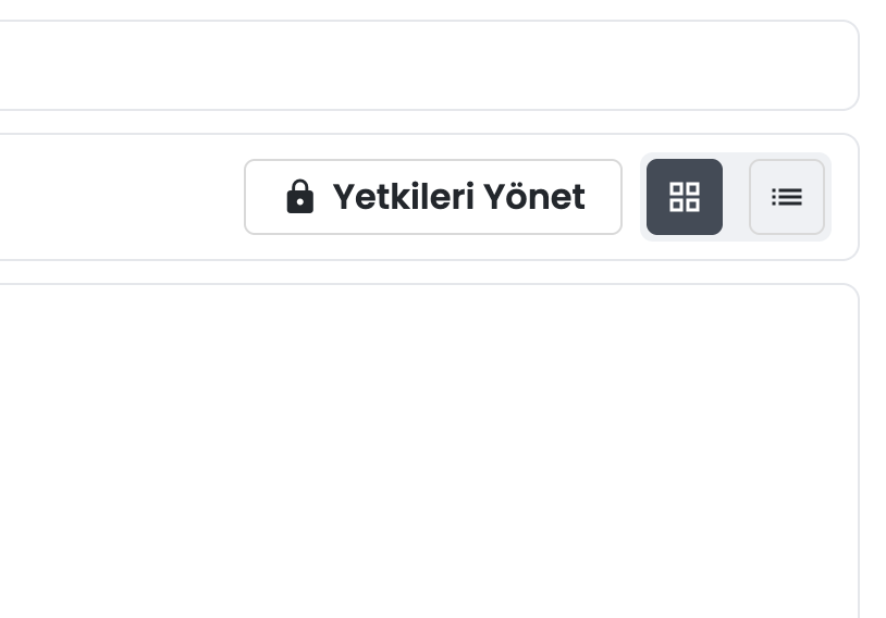 Drive klasörü — sağ üst Yetkilendirme butonu