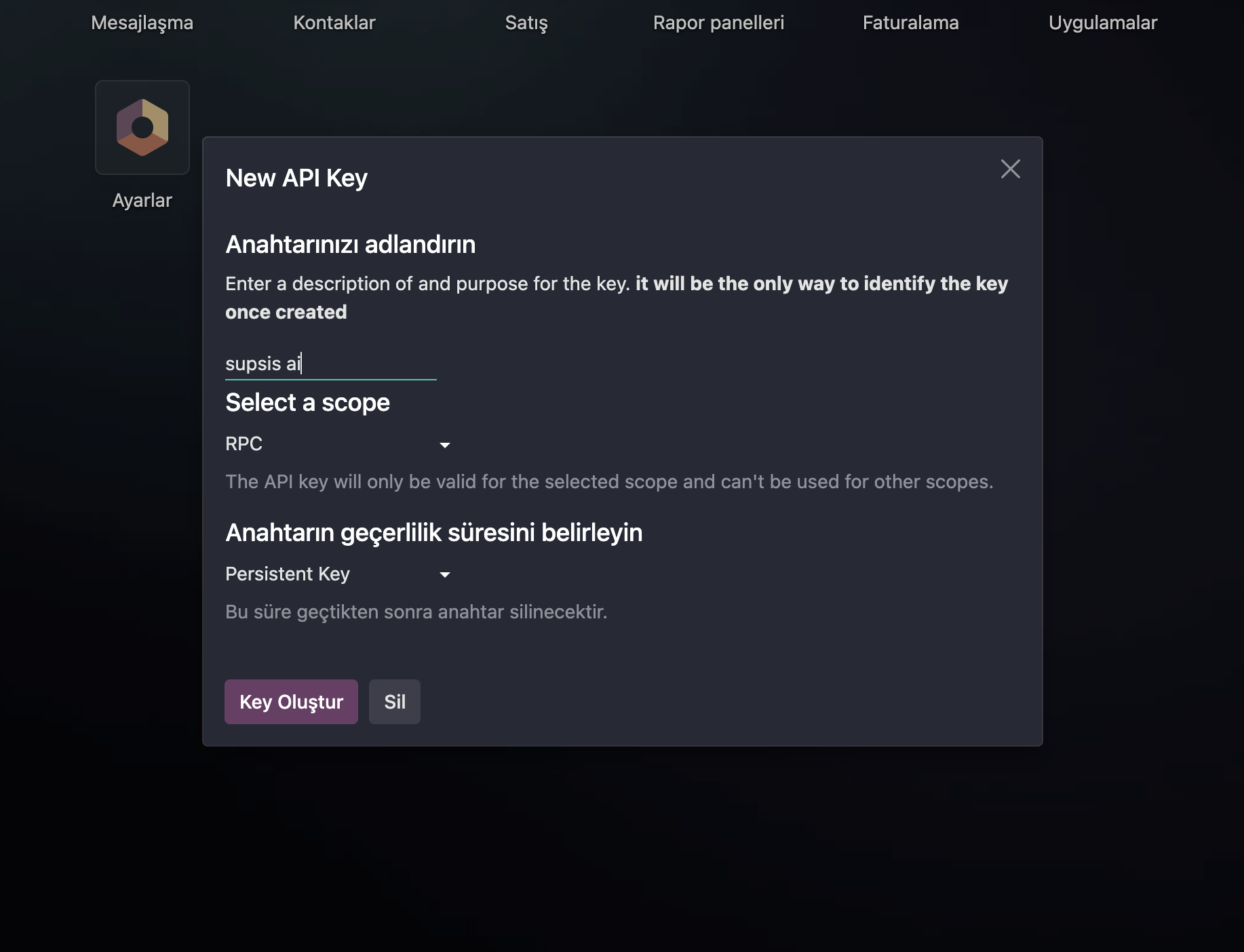 Odoo API Key Üretim Detayları ve Uyarılar
